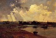 Charles-Francois Daubigny The Banks of the River China oil painting reproduction